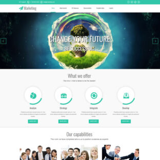 Criar Site Marketing Template Joomla 086