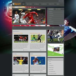 Criar Site Futebol Esporte Template Joomla 113 Com Admin Fácil de Editar