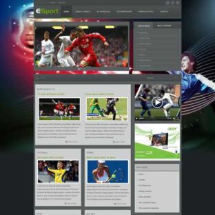 Criar Site Futebol Esporte Template Joomla 113 Com Admin Fácil de Editar