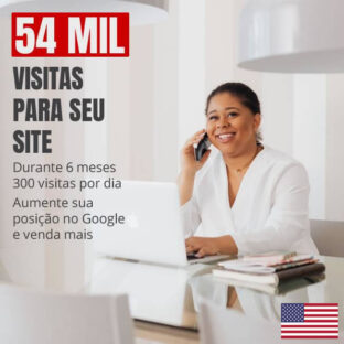 54 Mil Visitas Tráfego 100% Real Site Blog Loja Virtual v3