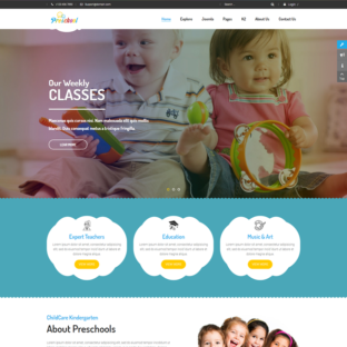 Criar Site Crianças Template Joomla 055