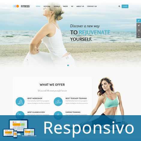 Criar Site Academia SPA Joomla Responsivo 207