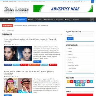 Portal Notícias Template WordPress Português Responsivo 267 A v5