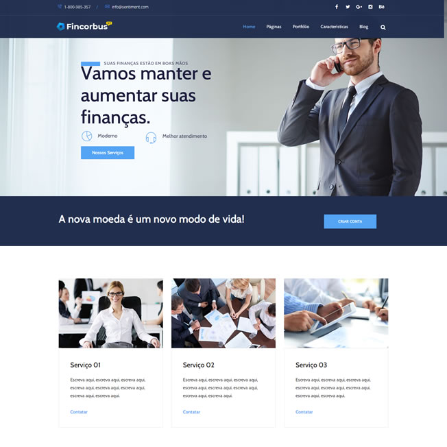 Criar Site Empresa Consultoria WordPress Responsivo Português 1027