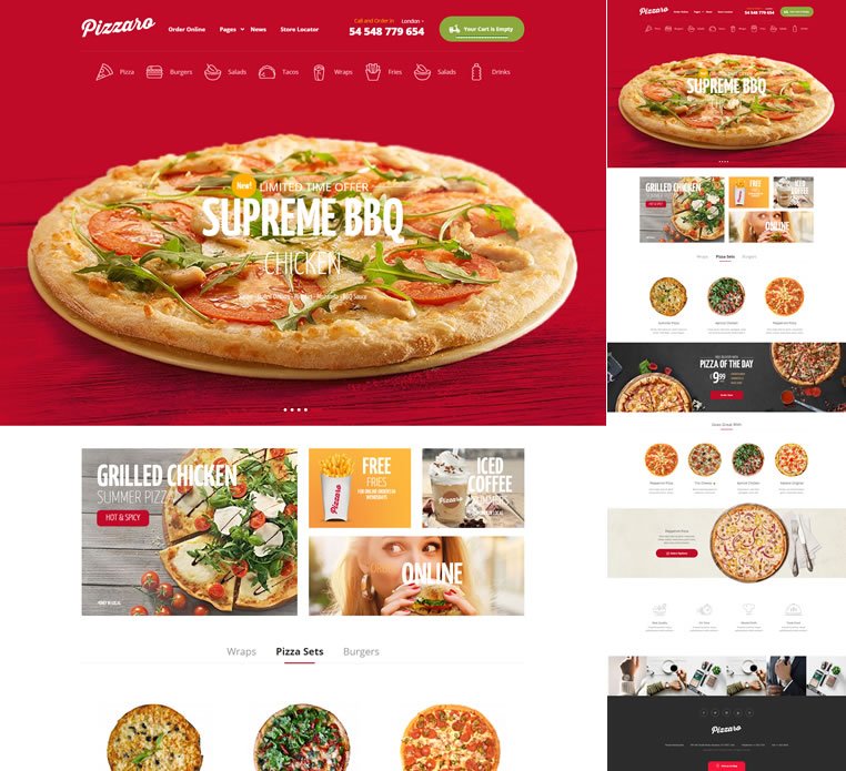 Criação e Desenvolvimento de site para o Bunga Bunga Pizzas e