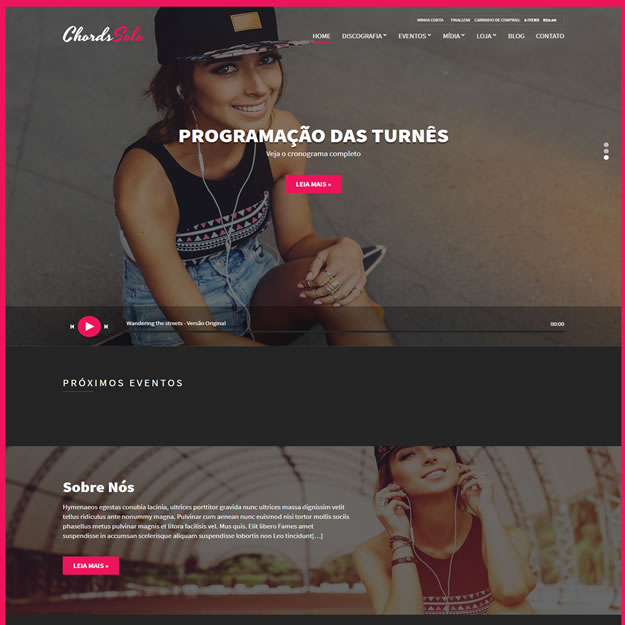 Criar Site Músico Banda