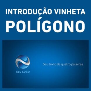 Intro Logo - Introdução Vinheta - Polígono Abstract Polygon