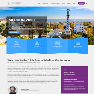Criar Site Conferência Médica
