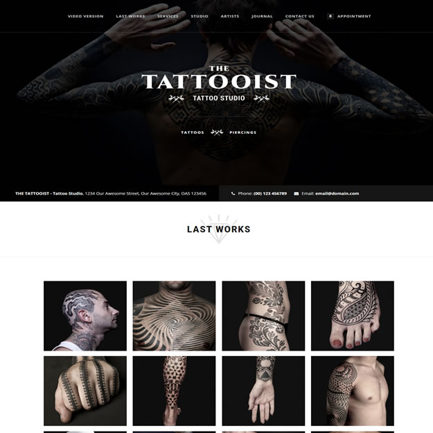 Criar Site Tatuagem Tatoo