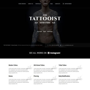 Criar Site Tatuagem Tatoo