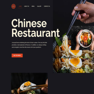 Criar Site Restaurante Chinês