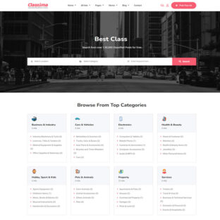 Criar Site Classificados Wordpress Elementor 1550 S Com Painel de Controle Fácil de Editar