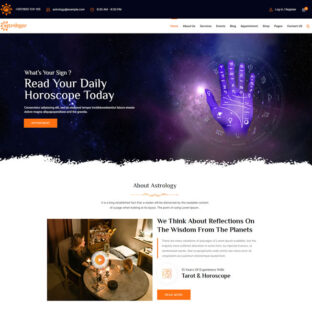 Criar Site Horóscopo Wordpress Responsivo 1560 S