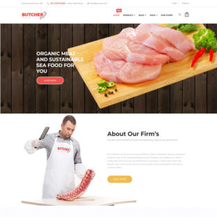 Criar Site Açougue Wordpress Responsivo 1563 S