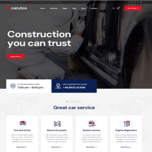 Criar Site Mecânica Wordpress Responsivo 1565 S Fácil de Editar