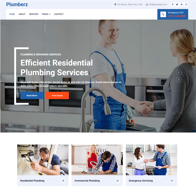 Criar Site Encanador HTML Responsivo 1570 S Criar Site Encanador HTML Responsivo 1570 S