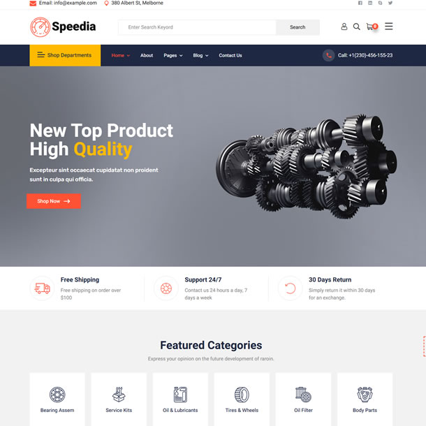 Criar Site Loja de Material de Construção Wordpress Elementor 1628S