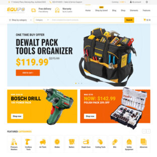 Criar Site Loja de Material de Construção Wordpress 1625S Fácil de Editar