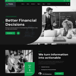 Tema Wordpress Empresa Consultoria Elementor 1637S Fácil de Editar