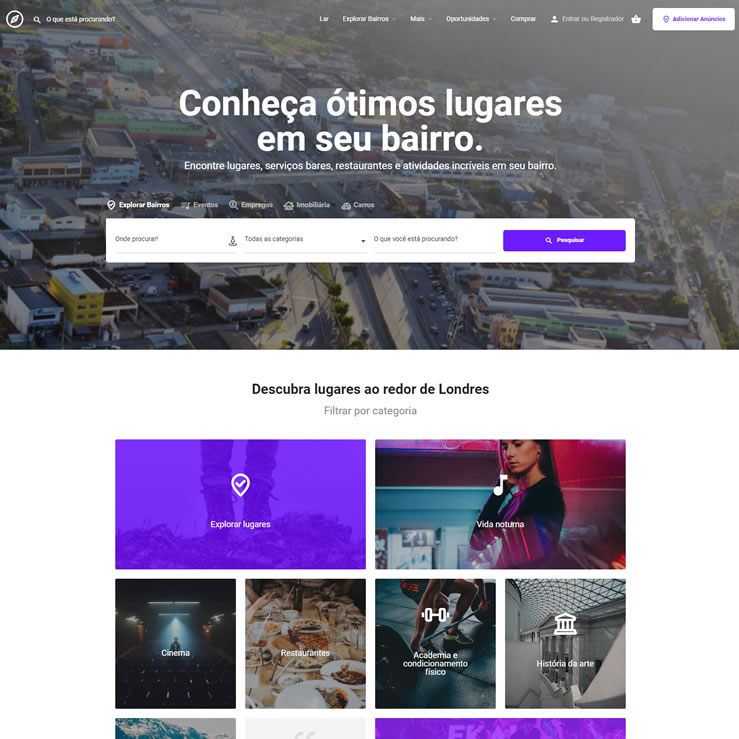 Tema Wordpress Guia Comercial Elementor PHP 8 1666 S Fácil de Editar Guia Comércio Raposo Tavares