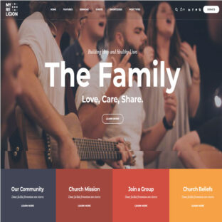 Tema WordPress Site Igreja Religião Fácil de Editar 1880 Tema Wordpress Site Igreja Religião Fácil de Editar 1880