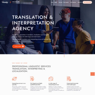 Criar Site Tradutor e Intérprete de Línguas Template Wordpress Elementor 1893