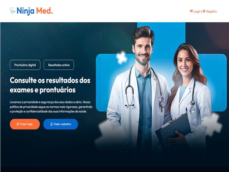 Criar Site Prontuário Médico Online Template Wordpress Elementor Fácil de Editar 1928