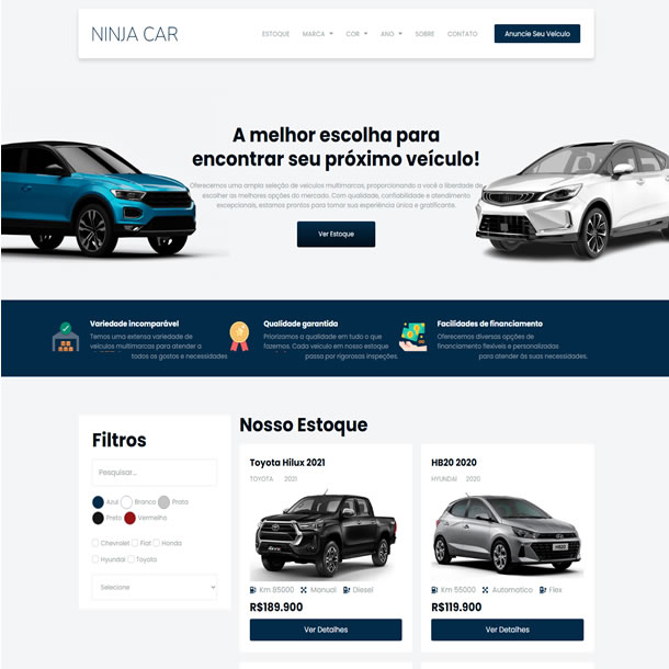 Criar Site Revenda e Loja de Carros Template Wordpress Elementor Fácil de Editar 1929