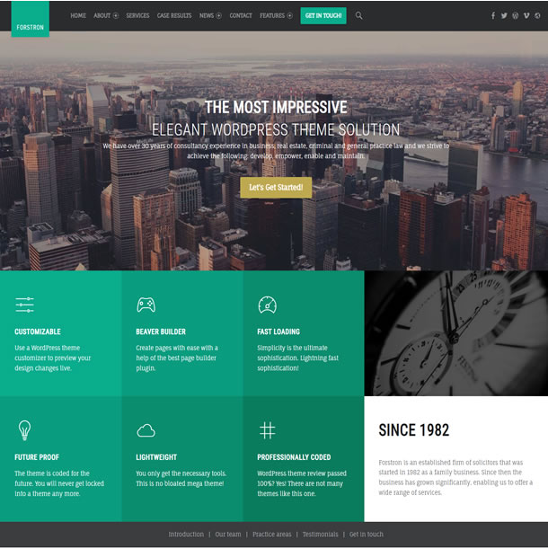 Criar Site Advogado Direito Wordpress Fácil de Editar 1918