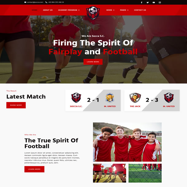Criar Site de Futebol Tema Wordpress Kit Elementor Fácil de Editar 1960