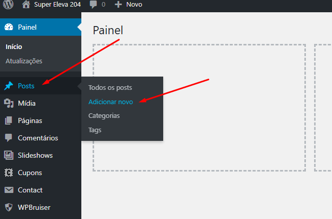 Como inserir um anúncio no 204