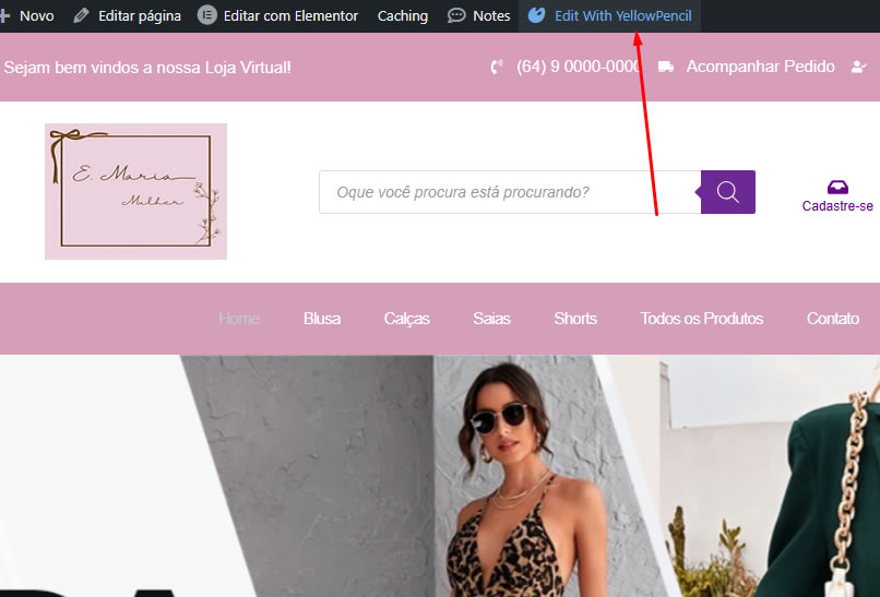 Como mudar a cor do site usando o YellowPencil Como mudar a cor do site usando o YellowPencil