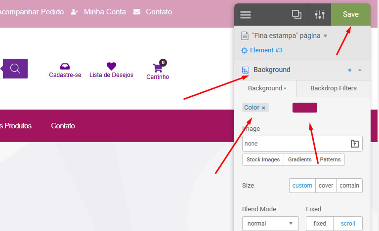 Como mudar a cor do site usando o YellowPencil Como mudar a cor do site usando o YellowPencil
