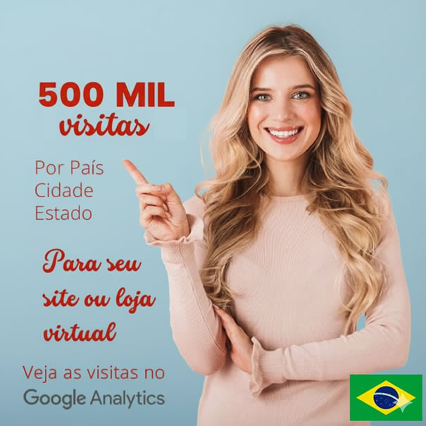 500 Mil Visitas Reais do Brasil Durante 30 Dias Google Analytics 500 Mil Visitas Reais do Brasil Durante 30 Dias Google Analytics